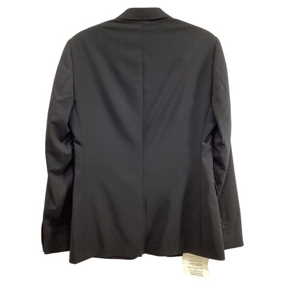 Sandro Paris Single-Breasted Blazer in Black Wool - Picture 2 of 4
